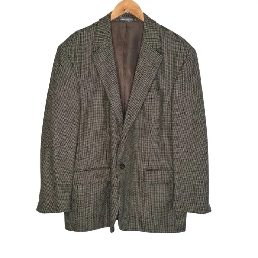 Vintage Oscar De La Renta men’s sports coat wool cashmere size 44 short
